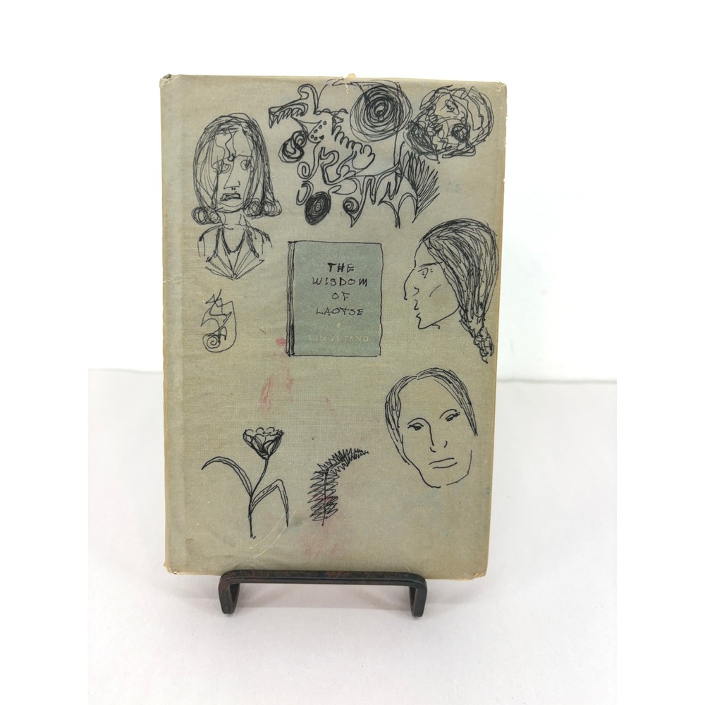 Modern Library The Wisdom of Laotse Lin Yutang 1961 Vintage Hardcover Grey Toile